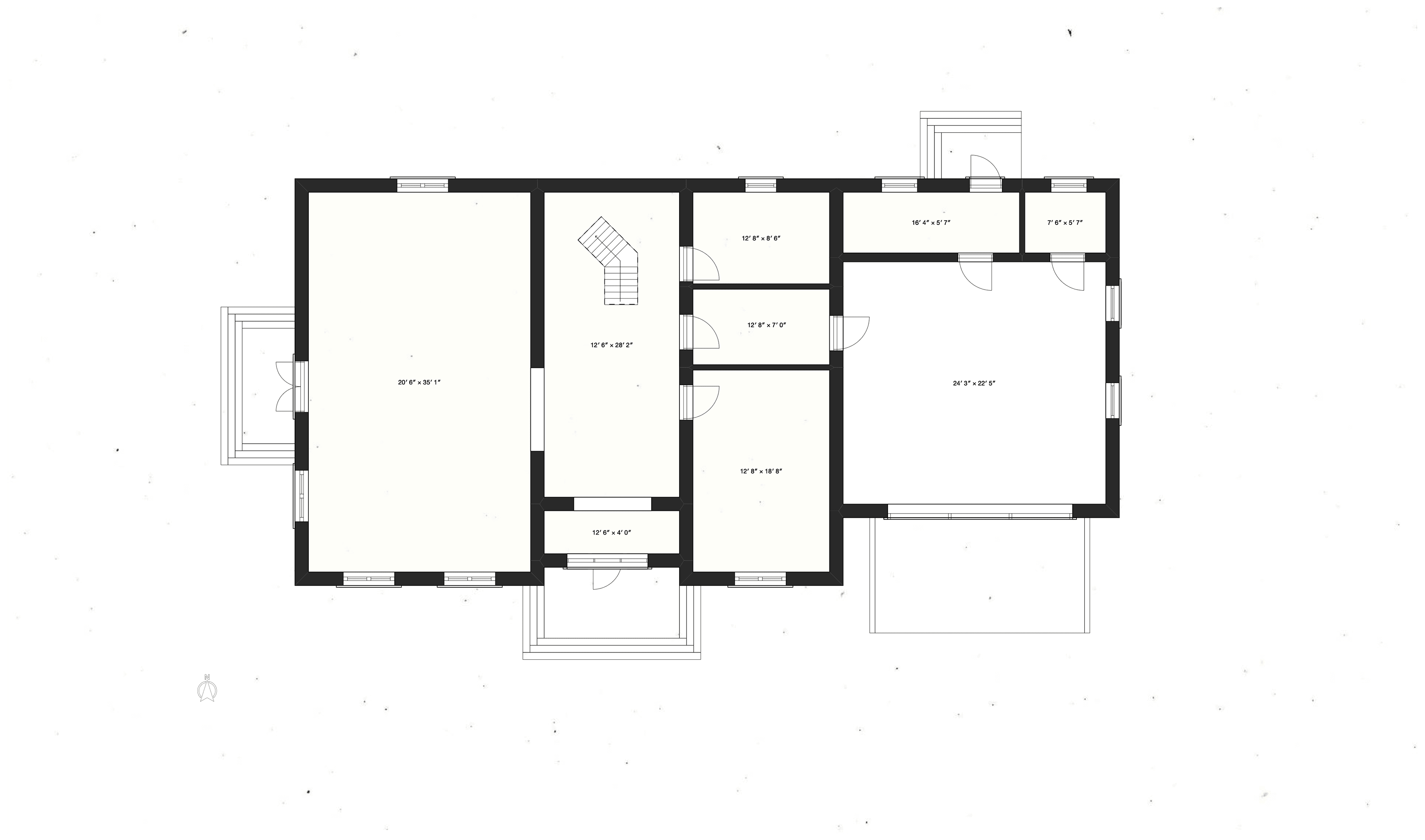Home 1 level 1 floor plan.